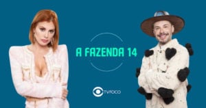 A Fazenda 14 - Alex Gallete e Deborah Albuquerque são eliminadas do reality com 11% e 23,19% respectivamente (Foto: Reprodução / PlayPlus / Montagem TV Foco)