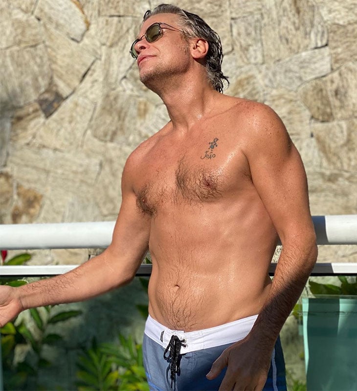 Fábio Assunção exibiu corpo escultural (Foto: Reprodução)