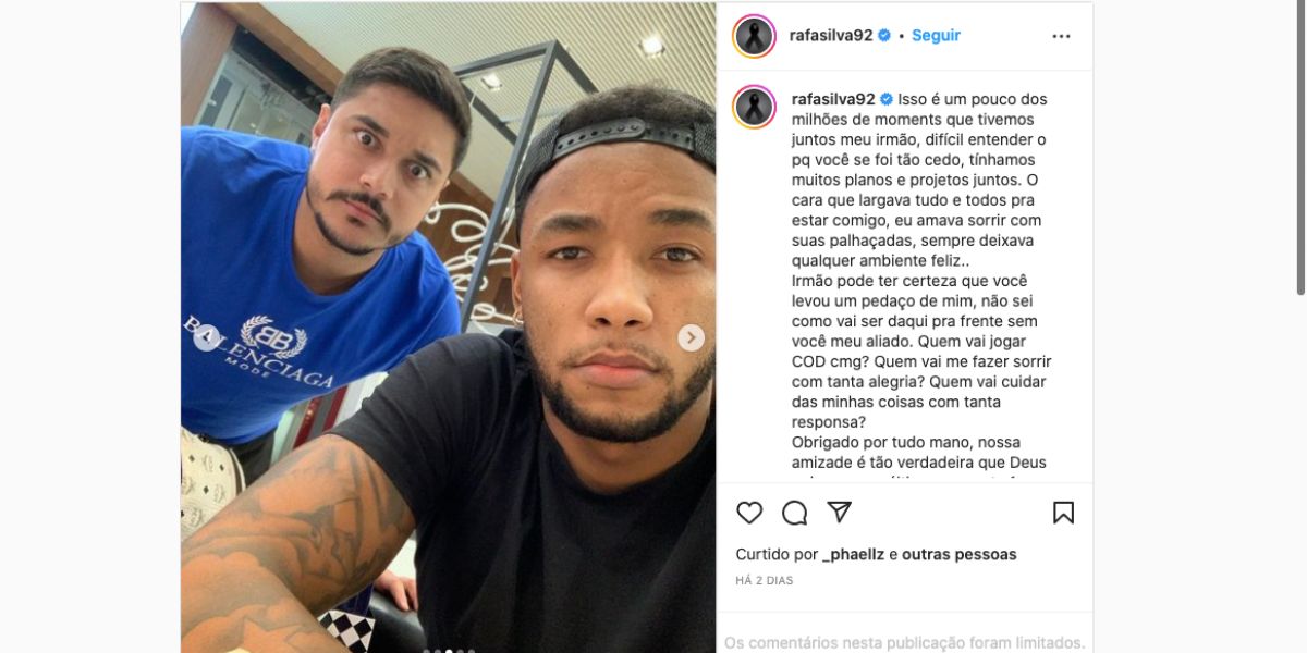 Famoso fala sobre morte de amigo (Reprodução)