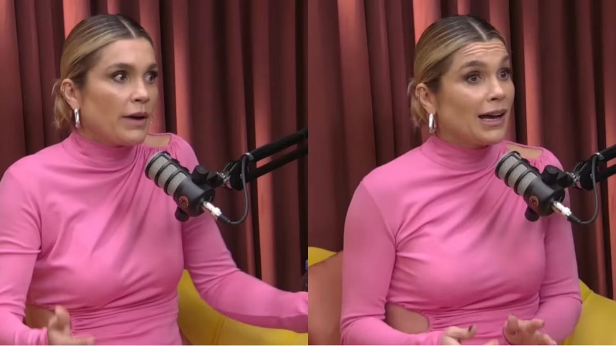A atriz Flávia Alessandra, da Globo, se expressa como foi o sufoco que passou em cena com colega