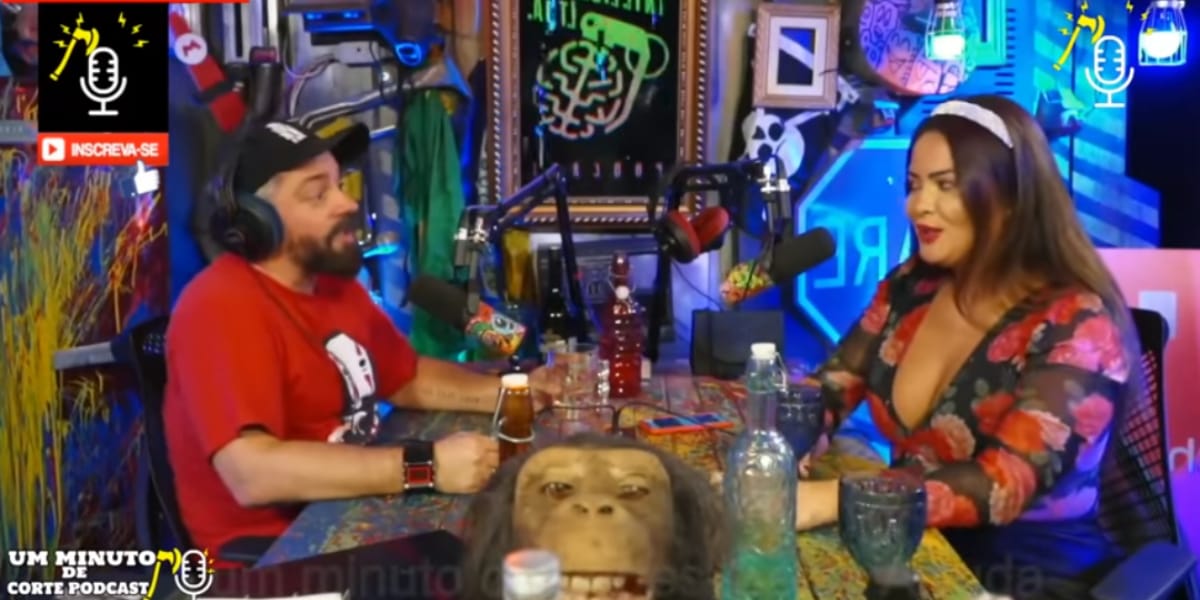 Geisy Arruda contou que já fez sex* com 8 homens ao mesmo tempo (Reprodução: Youtube)