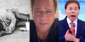 Global virou moradora de rua, Leonardo e Silvio Santos(Reprodução)