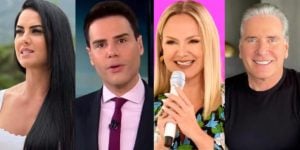 Graciele Lacerda, Luiz Bacci, Eliana e Roberto Justus (Reprodução)