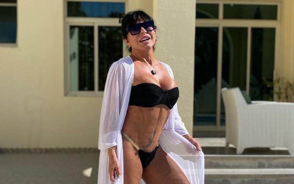 A famosa Gretchen, que está no Catar, recebeu alerta dos seguidores ao fazer o que não devia  - Foto Reprodução Instagram