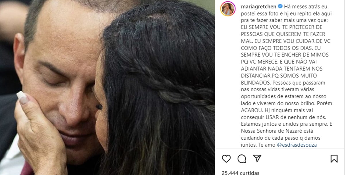 Declaração de amor e a proteção ao marido feito pela rainha do rebolado