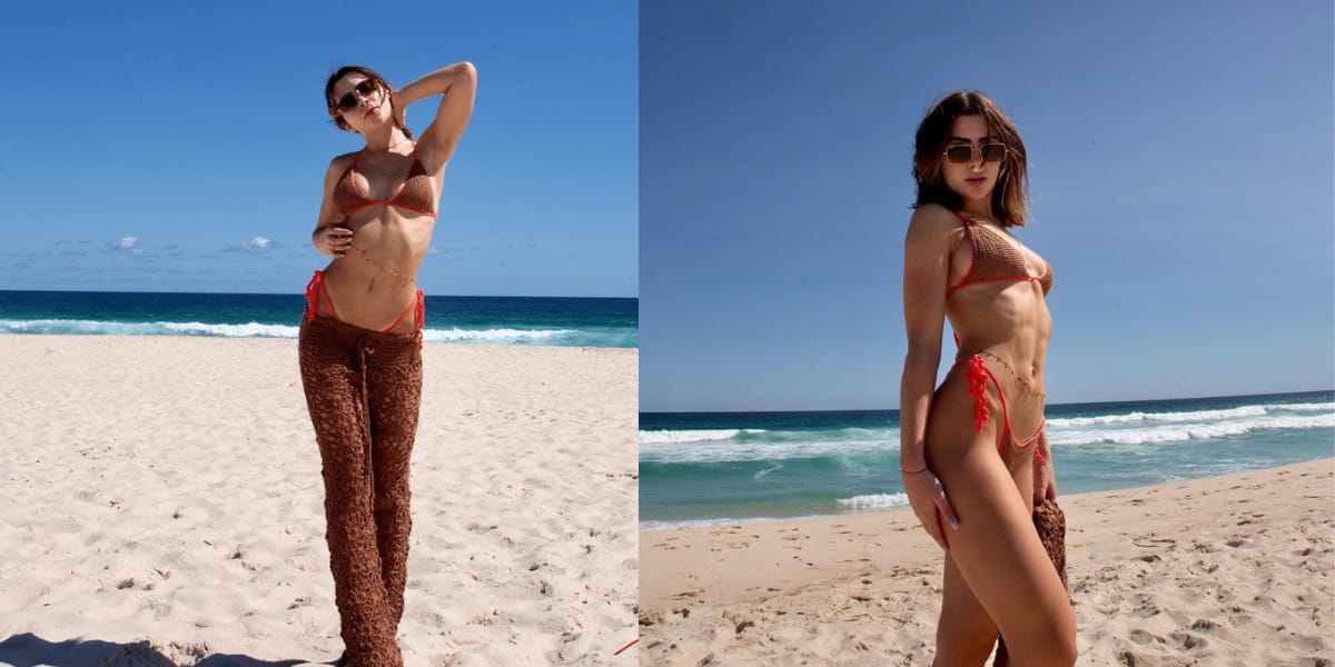 Jade Picon surgiu de biquíni fio-dental no Rio de Janeiro (Reprodução: Instagram)