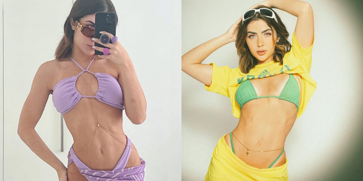 A influenciadora comemorou a vitória do Brasil na Copa com um look muito ousado (Reprodução: Instagram)