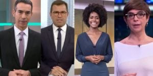 Bocardi, Tralli, Maju e Lo Prete, o salário dos jornalistas da Globo (Reprodução: Montagem TV Foco)