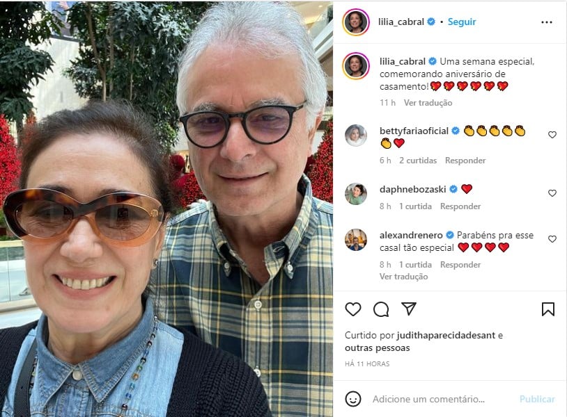 Claudia Cabral ao lado do grande amor, Iwan Figueiredo - Foto: Reprodução