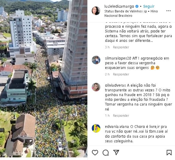 Luciele Di Camargo e Zezé estão sendo alvo de críticas (Foto: Reprodução/ Instagram)