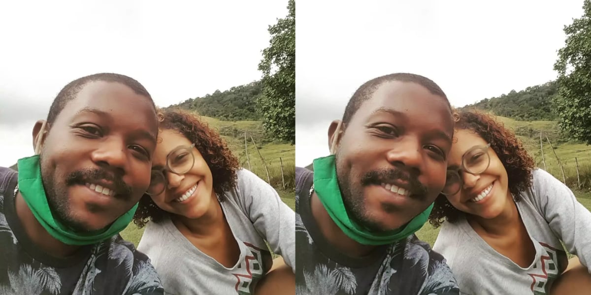 Luiz Antônio, intérprete do Buscapé, ao lado da esposa - Foto: Reprodução