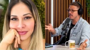 Maíra Cardi causou contrangimento em casamento de Fábio Porchat (Montagem/ Reprodução)