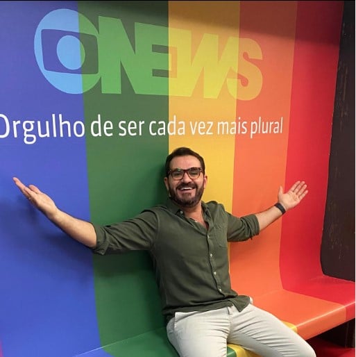 Marcelo Cosme é casado com um médico (Foto: Reprodução)