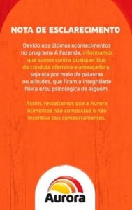A Fazenda 14: Patrocinador se pronuncia após ataques de ódio (Foto: Reprodução / Instagram)