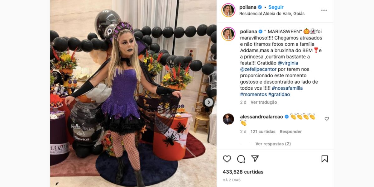 Poliana Rocha fala sobre festa de Zé Felipe e Virgínia Fonseca (Reprodução) Poliana Rocha fala sobre festa de Zé Felipe e Virgínia Fonseca (Reprodução)