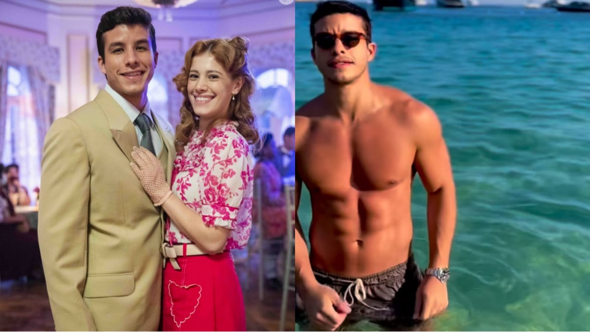 O galã da Globo nos bastidores de Além da Ilusão com Caroline Dallarosa; ao lado o astro curtindo uma viagem