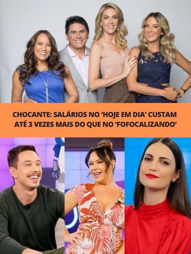 Salários no Hoje em Dia custam  3 vezes mais do que no Fofocalizando