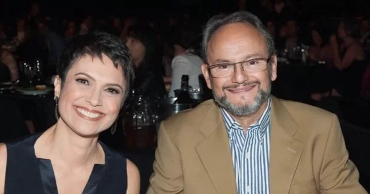 O casal trabalha na Globo, ela no Globo Repórter e ele, no Fantástico  (Reprodução)
