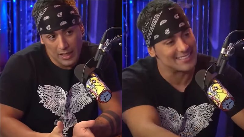 O ex-participante de A Fazenda, o cantor Thiago fez um pronunciamento sobre os boatos do tamanho do seu pênis - Reprodução