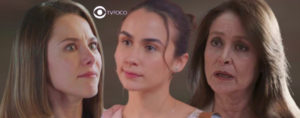 Vencer o Desamor - Romina desmascara Dafne e revela segredo bombástico para Bárbara (Foto: Reprodução / Las Estrellas / Montagem TV Foco)