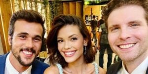 Bruno Ferrari, Vitória Strada e Thiago Fragoso nos bastidores de ‘Salve-Se Quem Puder’ (Foto: Reprodução / Globo)