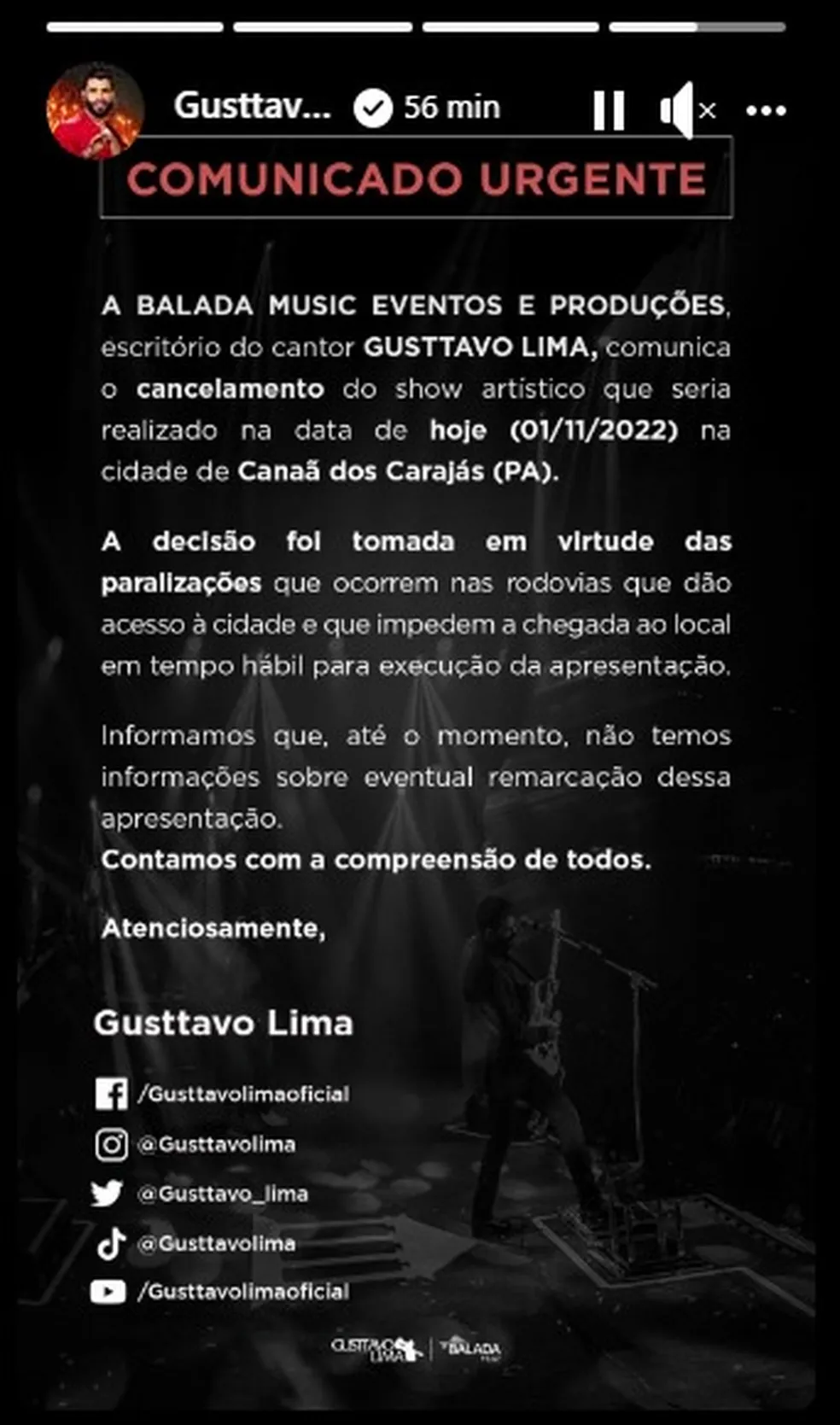 Sertanejos Leonardo e Gusttavo Lima, são afetados diretamente por caos que está acontecendo no Brasil - Foto Reprodução Instagram Sertanejos Leonardo e Gusttavo Lima, são afetados diretamente por caos que está acontecendo no Brasil - Foto Reprodução Instagram