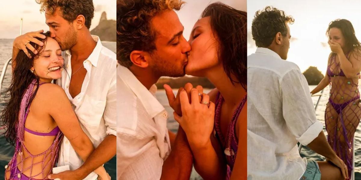 Larissa Manoela e André Luiz (Reprodução)