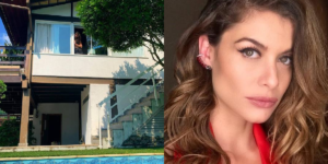 Piscina e vista para o mar: Essa é a mansão que Alinne Moraes (Foto: Divulgação)