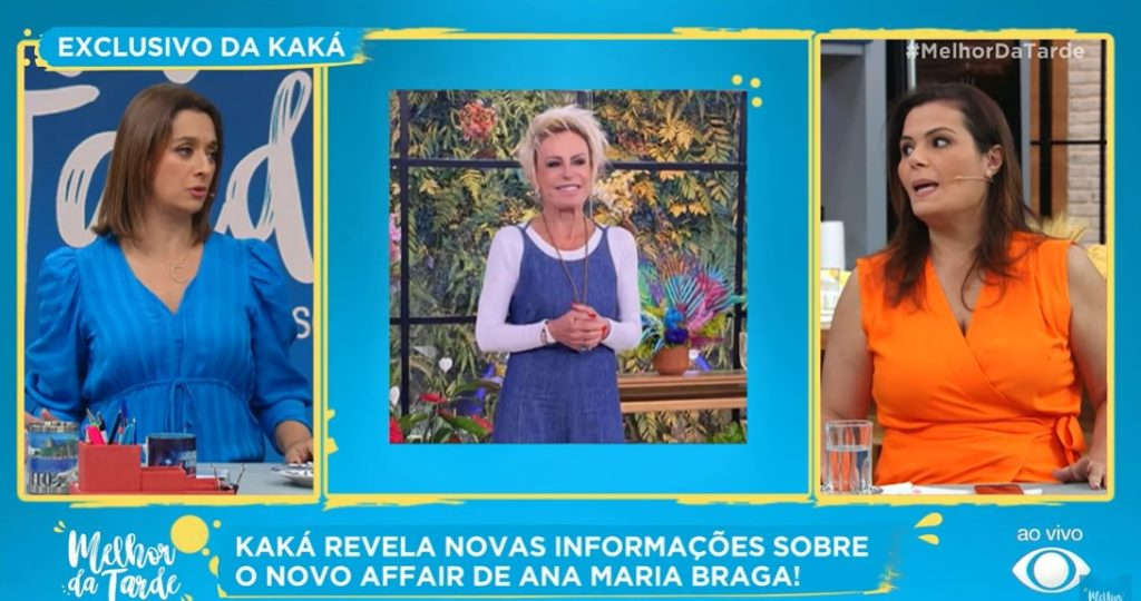 Programa 'Melhor da Tarde' falando sobre o namorado de Ana Maria Braga (Foto: Divulgação)