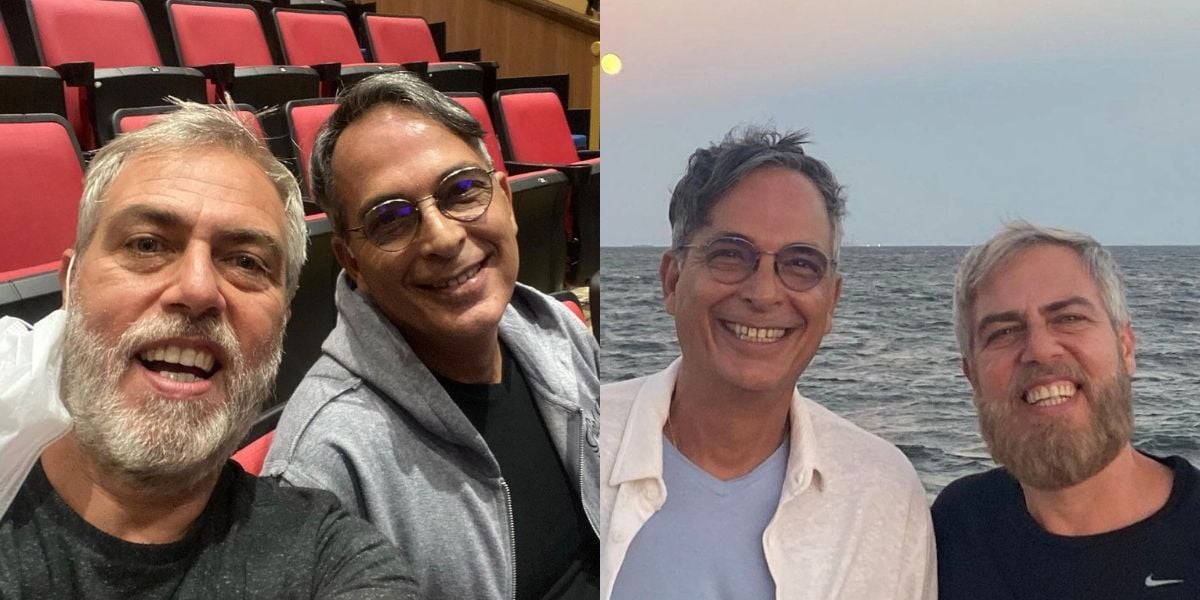 Ator de Caminho das Índias, Anderson Müller, com o marido