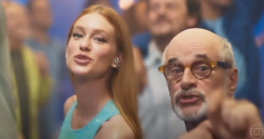 Marina Ruy Barbosa e Marcos Caruso- Foto: Reprodução/Youtube Marina Ruy Barbosa e Marcos Caruso- Foto: Reprodução/Youtube