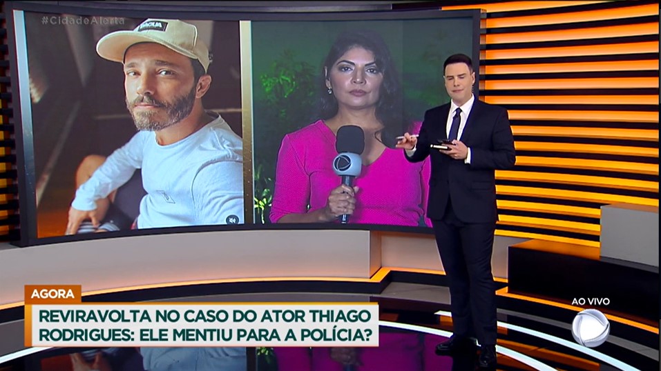 Luiz Bacci repercurtiu o depoimento de Thiago Rodrigues no Cidade Alerta- Foto: Reprodução