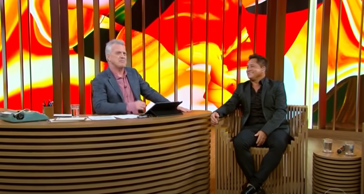 Leonardo no "Conversa com Bial" (Foto Reprodução/Globoplay)