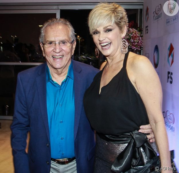 Humorista do SBT ao lado de sua ex-esposa (Foto: Divulgação)