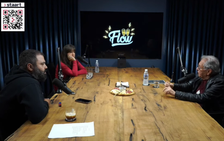 Carlos Alberto durante o 'Flow Podcast' (Foto: Divulgação)
