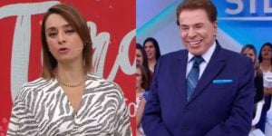 Catia Fonseca e Silvio Santos (Reprodução)