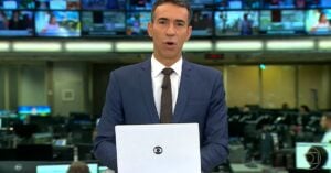 César Tralli entrou às pressas na programação da Globo nesta quinta- Foto: Reprodução