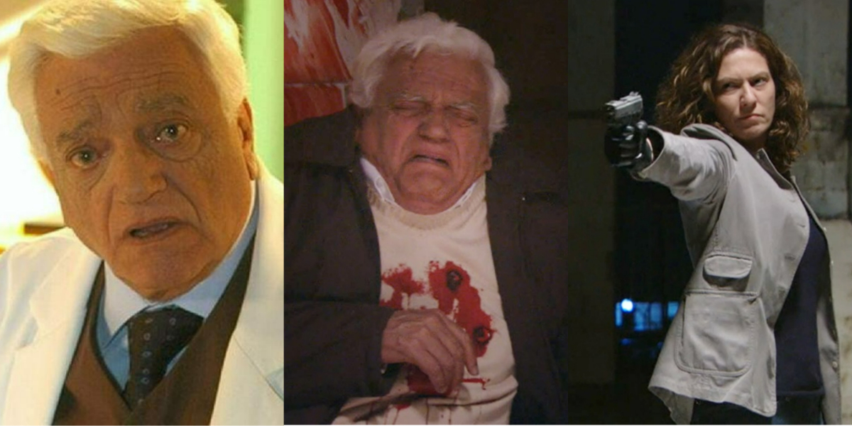 Walmor Chagas em cenas como Dr. Salvatore em "A Favorita" (Foto: Reprodução/TV Globo)