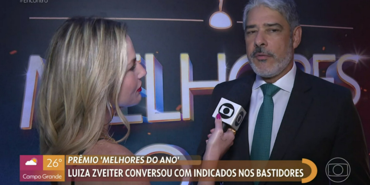 William Bonner foi indicado ao prêmio "Melhores do Ano" e falou com o "Encontro" (Foto: Reprodução/TV Globo) William Bonner foi indicado ao prêmio "Melhores do Ano" e falou com o "Encontro" (Foto: Reprodução/TV Globo)