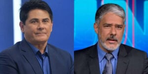 César Filho e William Bonner (Foto: Francisco Cepeda/AgNews/Reprodução/TV Globo)