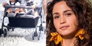 Filhas gêmeas de Nanda Costa são flagradas com a atriz e comprovam serem as nenéns mais lindas do Brasil - Foto Reprodução