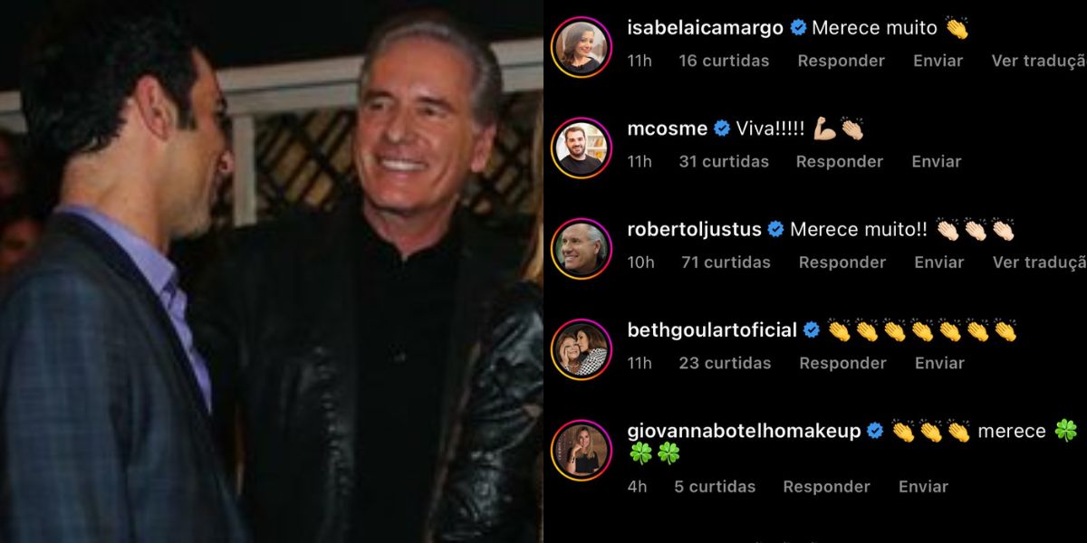 Jornalista Cesar Tralli, esposo da Ticiane Pinheiro, expôs nas redes sociais uma cartinha que recebeu da Globo e Roberto Justus se manifestou - Foto Reprodução