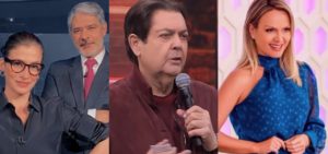 Faustão na Record, Eliana na Globo ou troca no JN Grande mudança na TV vaza- Foto: Montagem/TV Foco