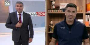 Joel Datena assume a Edu Guedes o que faz toda hora (Reprodução Band)