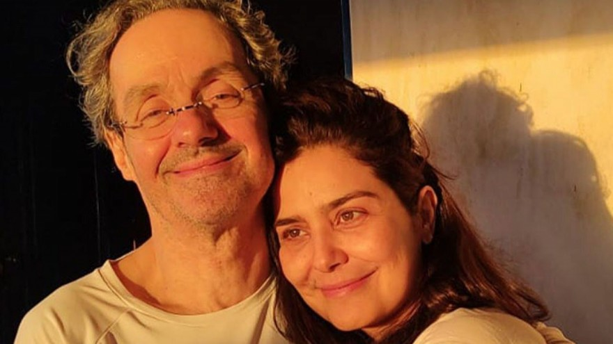 Letícia Sabatella ao lado de Daniel Dantas (Foto: Divulgação)