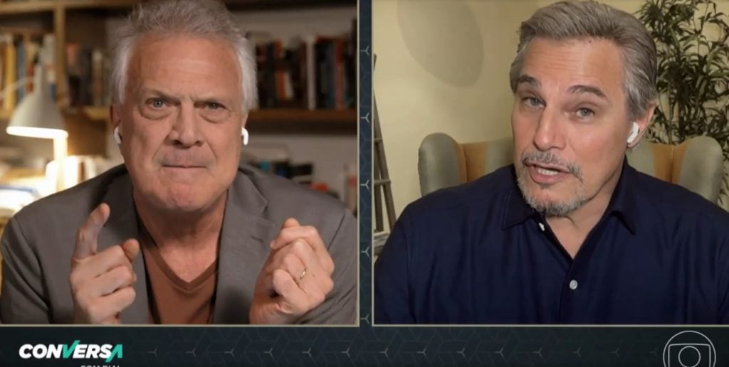 Pedro Bial e Edson Celulari
