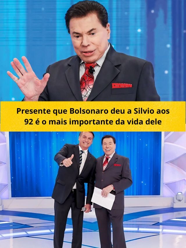 Presente que Bolsonaro deu a Silvio aos 92 é o mais importante da vida dele