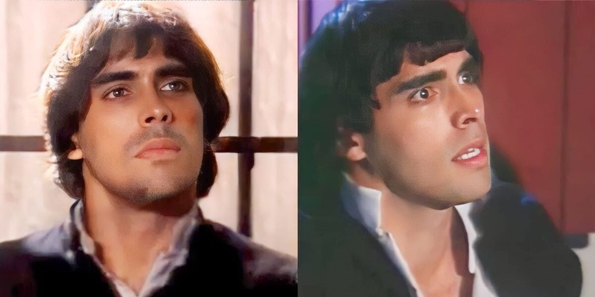Alexandre Lippiani em Xica da Silva, outra novela de sucesso da TV Manchete (Foto: Reprodução/Montagem/Tv Foco)