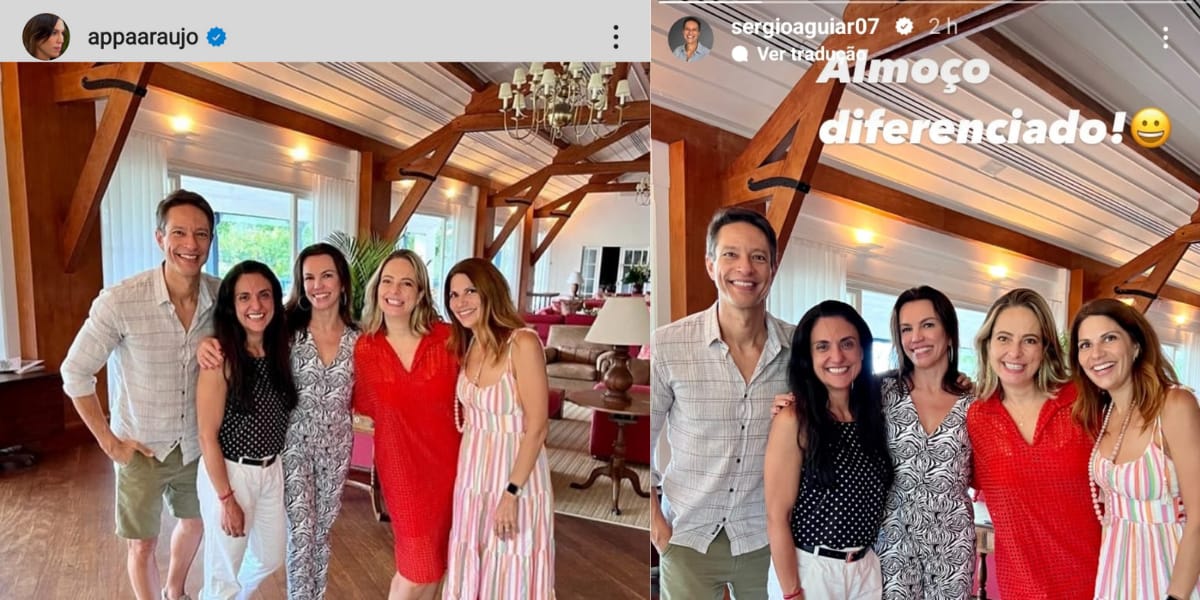 Ana Paula Araújo e Sérgio Aguiar (Reprodução: Instagram)