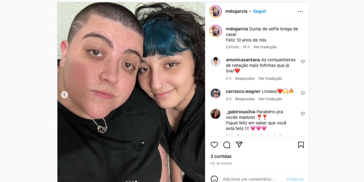 Amanda faz declaração para cantora (Reprodução) 